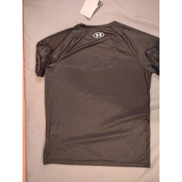 Boys Under Armour Tech Hybrid Short Sleeve Shirt Black - Picture 2 of 6